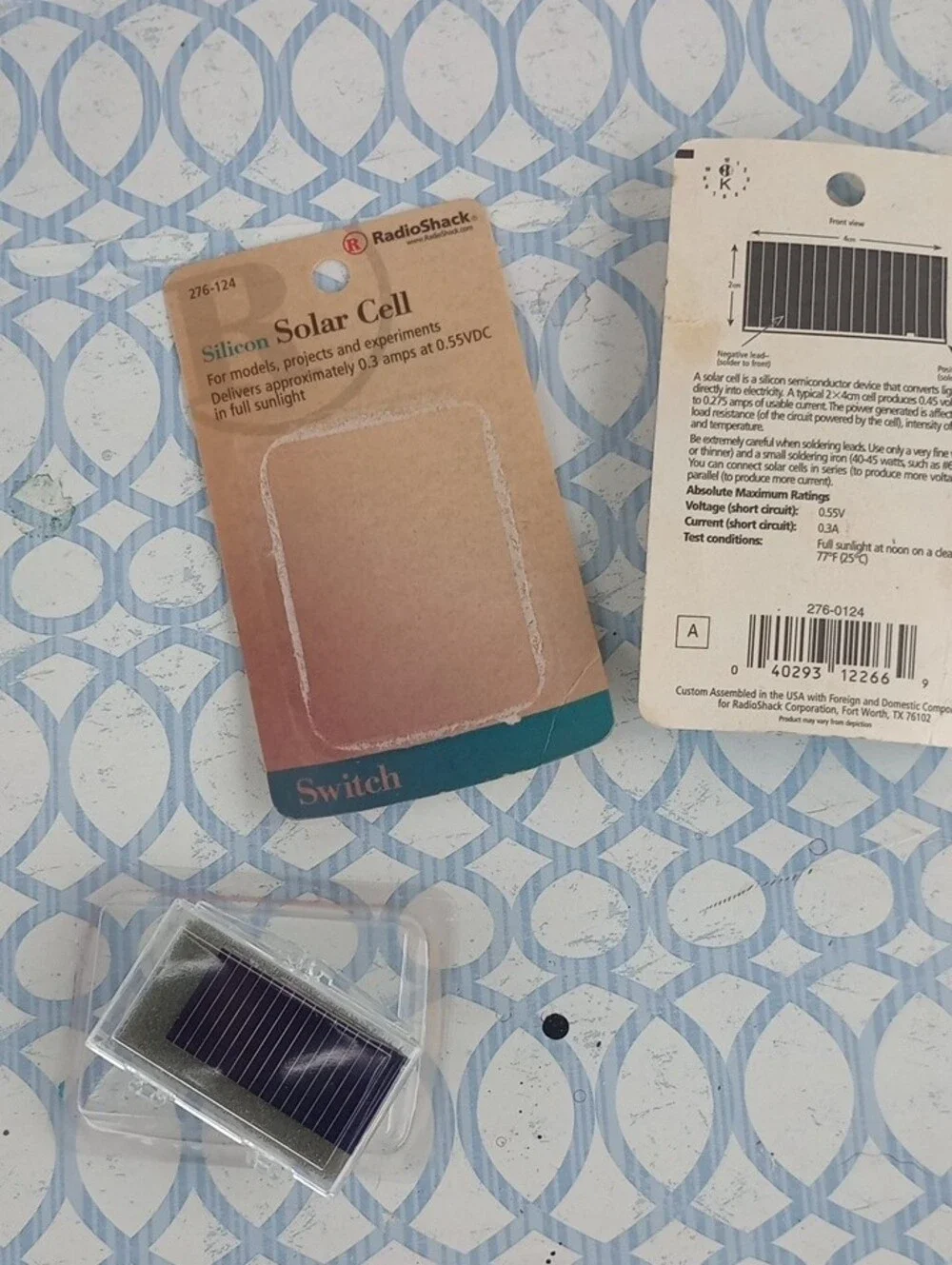 Silicon Solar Cell Pack – Black